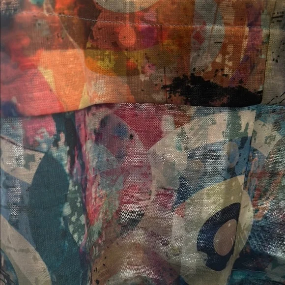 Shana Abstract Sleeveless Dress NWNT - Picture 6 of 8